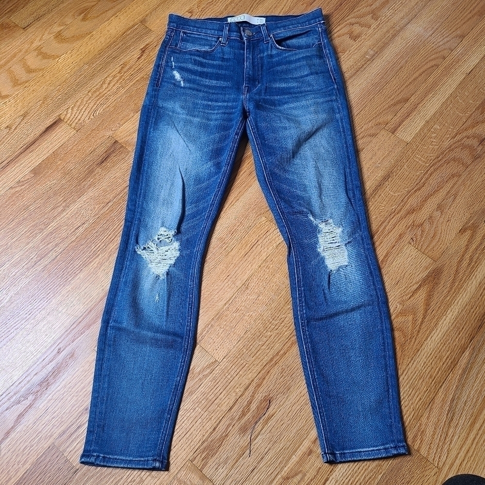 AYR Size 26 Distressed Stretch Skinny High Rise Jeans - Picture 4 of 9